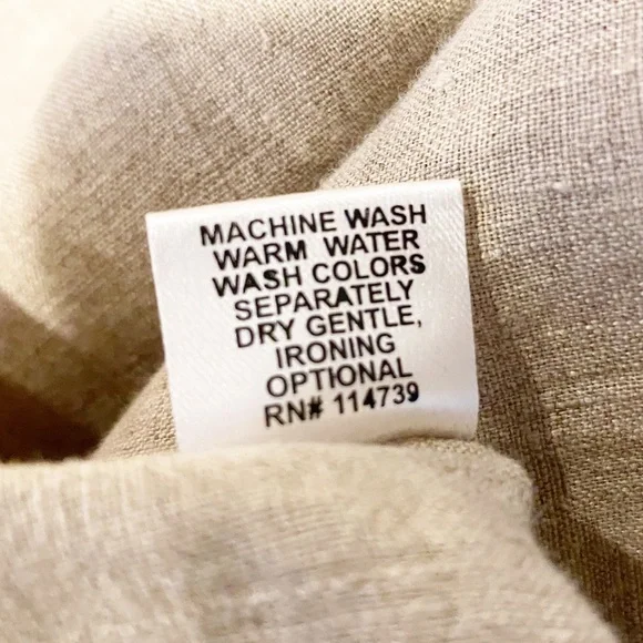 Flax Beige Button Down Shirt - Picture 9 of 9